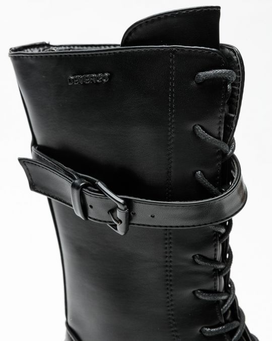 BLACK WOMEN'S BROGUE - RELLA DE-SH1503PU 22FW