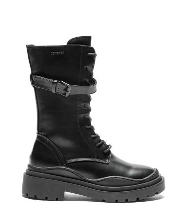 BLACK WOMEN'S BROGUE - RELLA DE-SH1503PU 22FW