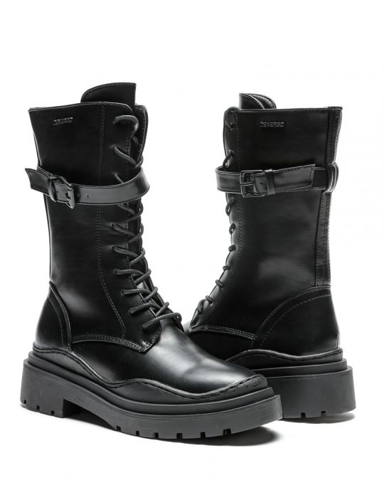 BLACK WOMEN'S BROGUE - RELLA DE-SH1503PU 22FW