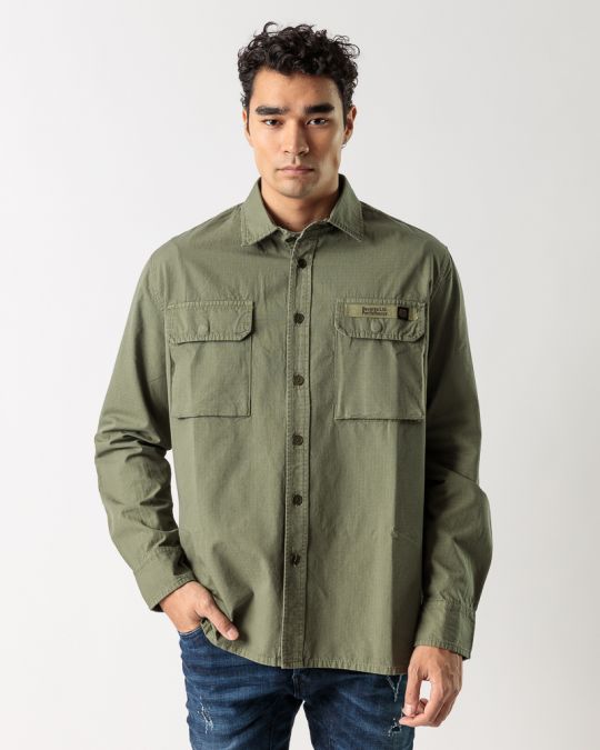 KHAKI MEN'S SHIRT 1D22FW5001LS6106