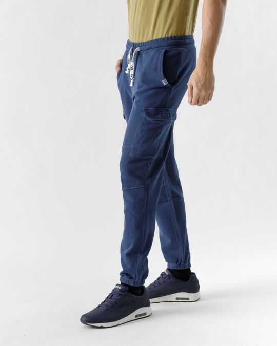 BLUE MEN'S SWEATPANTS 1D23SS1104LP0706