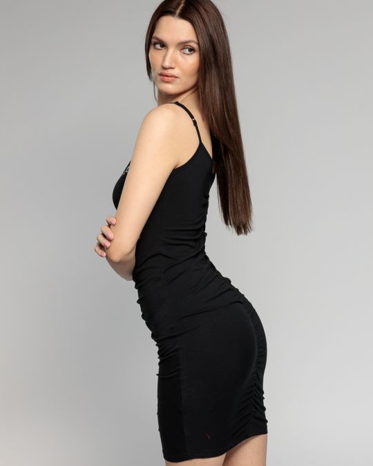 BLACK WOMEN'S TIGHT DRESS 2D23SS9598DR0205