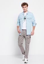 GREY FUNKY BUDDHA  MEN'S PANTS