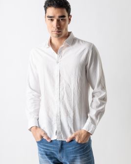 WHITE MEN'S LS SHIRT 1D23SS5000LS1306