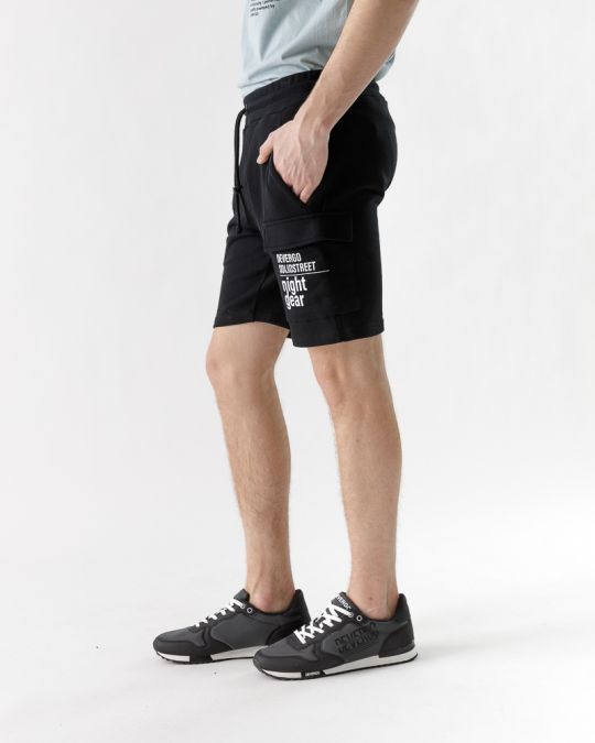 BLACK MEN'S SHORTS 1D23SS1110MP0705