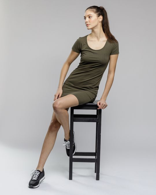 KHAKI WOMEN'S TIGHT DRESS 2D23SS9588DR0205