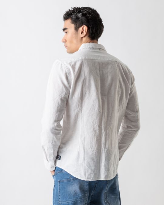 WHITE MEN'S LS SHIRT 1D23SS5000LS1306