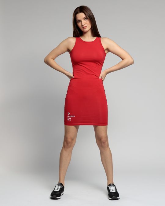 RED WOMEN'S TIGHT DRESS 2D23SS9595DR0205