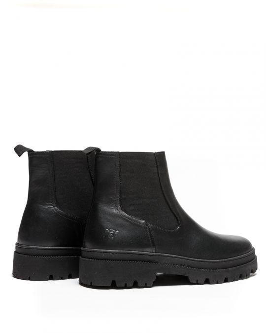 BLACK MEN'S BOOTS - LUCAS DE-BR1074LE 23FW