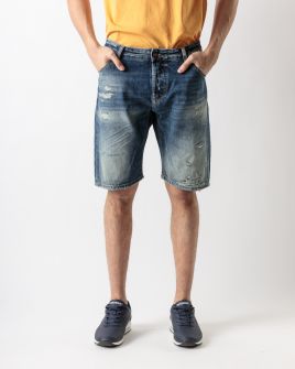 INDIGO MEN'S JEANS SHORTS - GARY SHORTS 23051 1J23SS0062MP3974ST