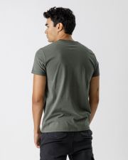 GREEN MEN'S ROUND NECK T-SHIRT