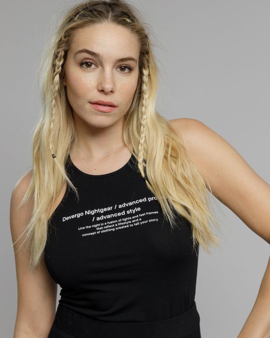 BLACK WOMEN'S SLEEVLES TOP 2D23SS4503SL0205