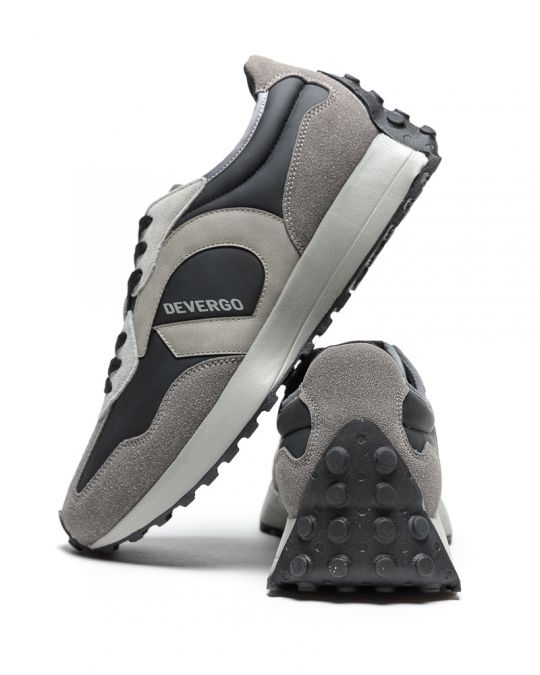 BLACK MEN'S SPORTS SHOES - NORTON DE-HI4025PU 23FW