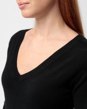 BLACK WOMEN'S KNITTED DRESS