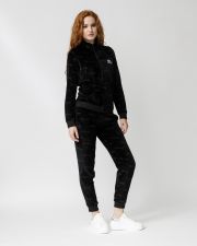 BLACK WOMEN'S ZIP-UP TOP