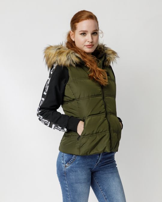 KHAKI WOMEN'S SHORT VEST 2D23FW7522SL1600