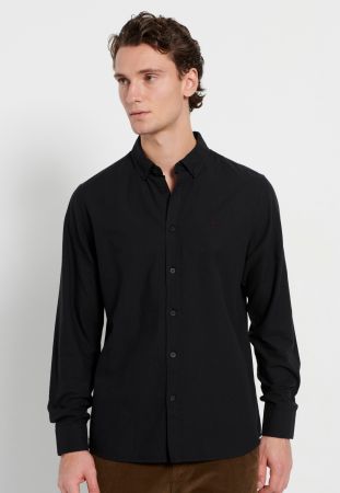 BLACK FUNKY BUDDHA MEN'S SHIRT FBM008-001-05 23FW