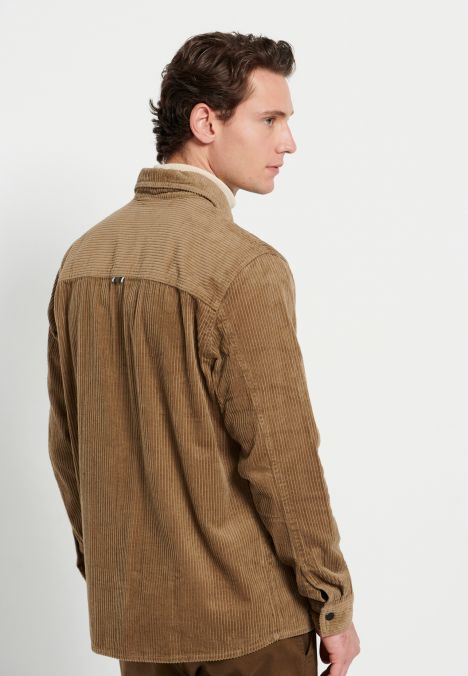BEIGE FUNKY BUDDHA  MEN'S SHIRT FBM008-077-05 23FW
