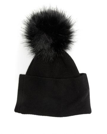 BLACK WOMEN'S HAT 2D23FW8505HA1101