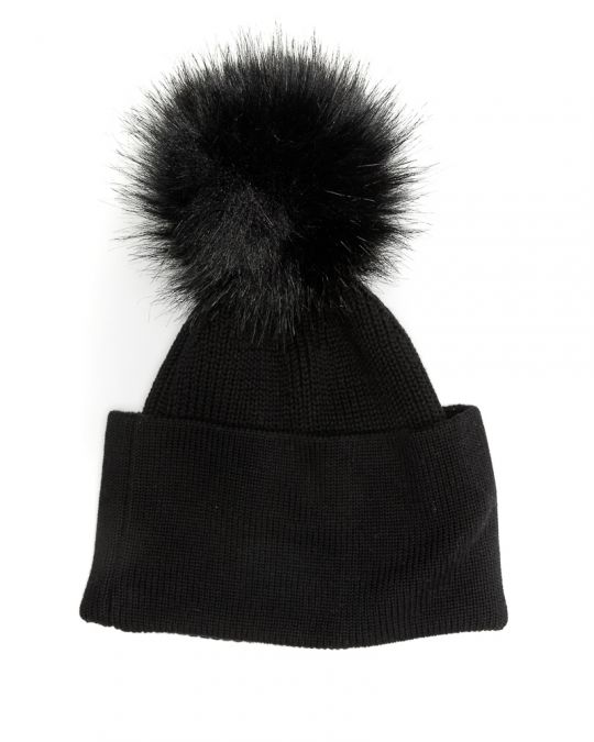 BLACK WOMEN'S HAT 2D23FW8505HA1101