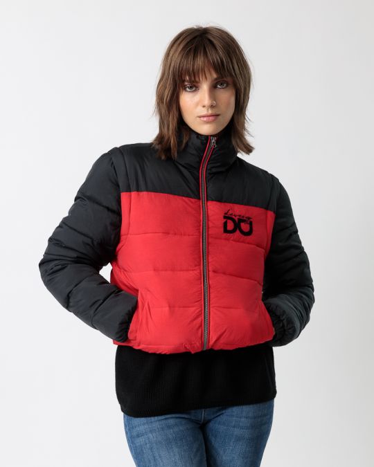 RED WOMEN'S SHORT COAT 2D23FW3523KA1600