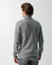 GREY MEN'S KNITTED SWEATER