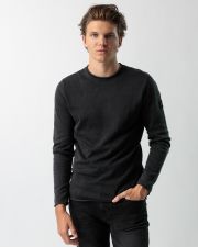GREY MEN'S KNITTED SWEATER