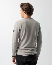 GREY MEN'S KNITTED SWEATER