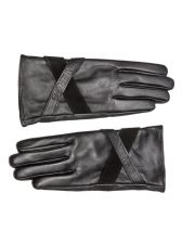 BLACK WOMEN'S LEATHER GLOVES