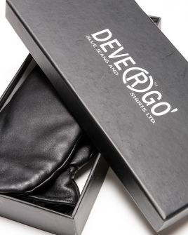 BLACK WOMEN'S LEATHER GLOVES 2D23FW8532KE2100