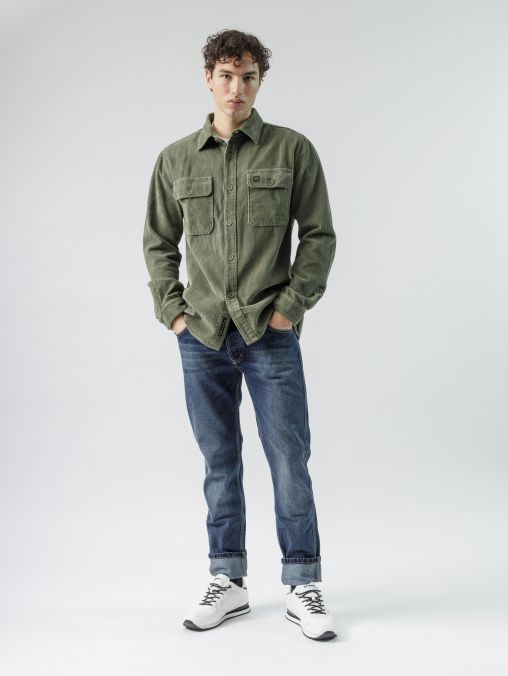 KHAKI MEN'S SHIRT 1D23FW5001LS1300