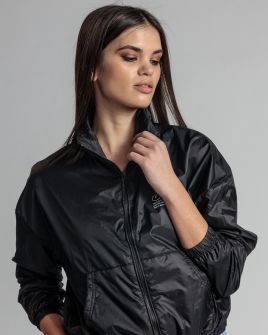 BLACK WOMEN'S TRANSITIONAL COAT 2D24SS3501KA1600