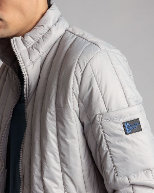 GREY MEN'S COAT 1D24SS3005KA1600