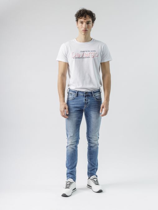 INDIGO MEN'S JEANS - DYLAN 24101 1J24SS0008LP7664ST