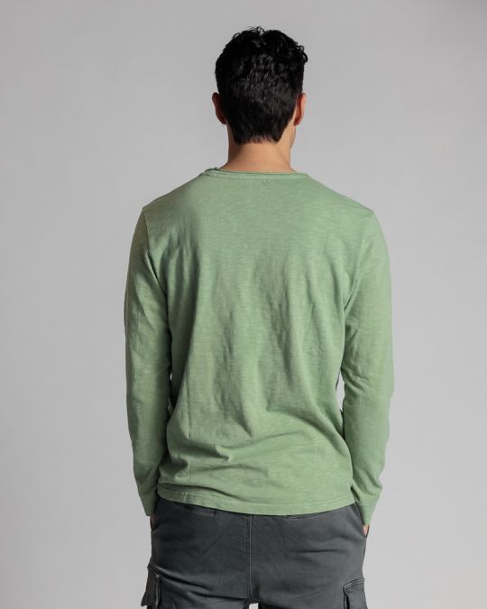 KHAKI MEN'S LONG-SLEEVE T-SHIRT 1D24SS4002LS3806