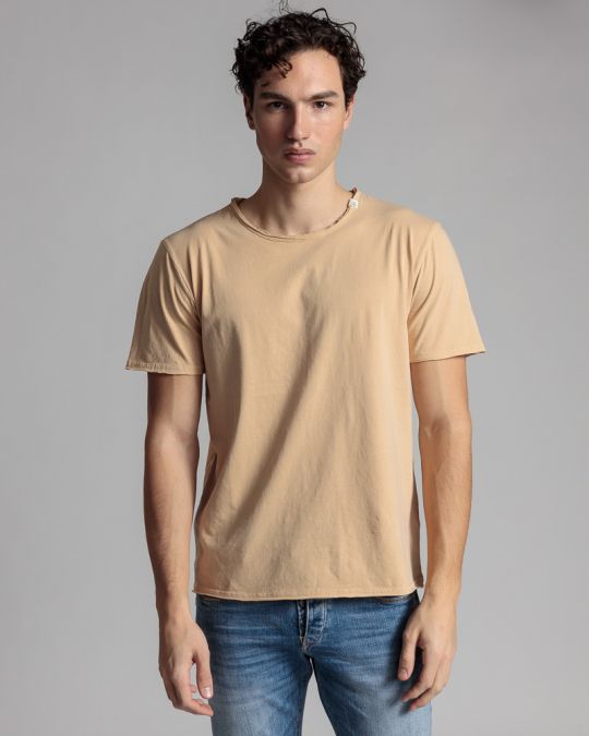 BEIGE MEN'S T-SHIRT 1D24SS4055SS0106