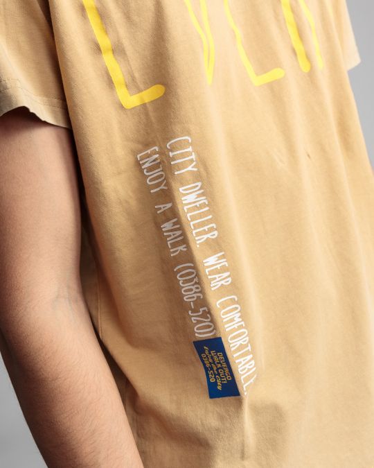 BROWN MEN'S T-SHIRT 1D24SS4041SS0124