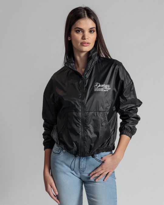 BLACK WOMEN'S TRANSITIONAL COAT 2D24SS3501KA1600