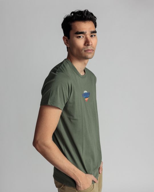 KHAKI MEN'S T-SHIRT 1D24SS4044SS0105