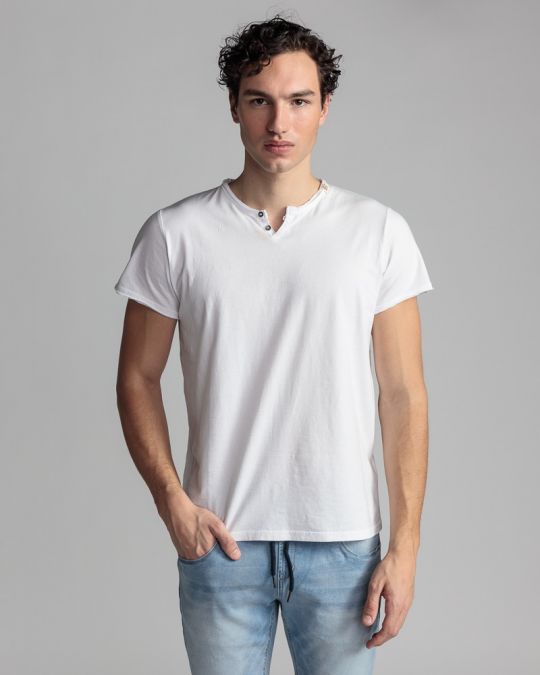 WHITE MEN'S T-SHIRT 1D24SS4046SS0105