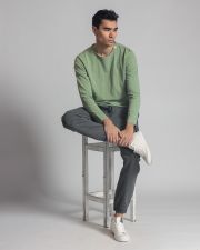 KHAKI MEN'S LONG-SLEEVE T-SHIRT