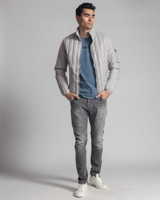 GREY MEN'S COAT 1D24SS3005KA1600