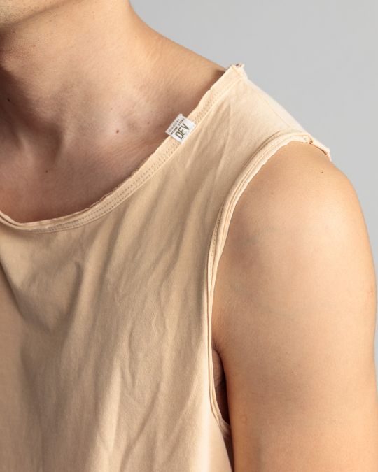 BEIGE MEN'S SINGLET 1D24SS4014SL0106