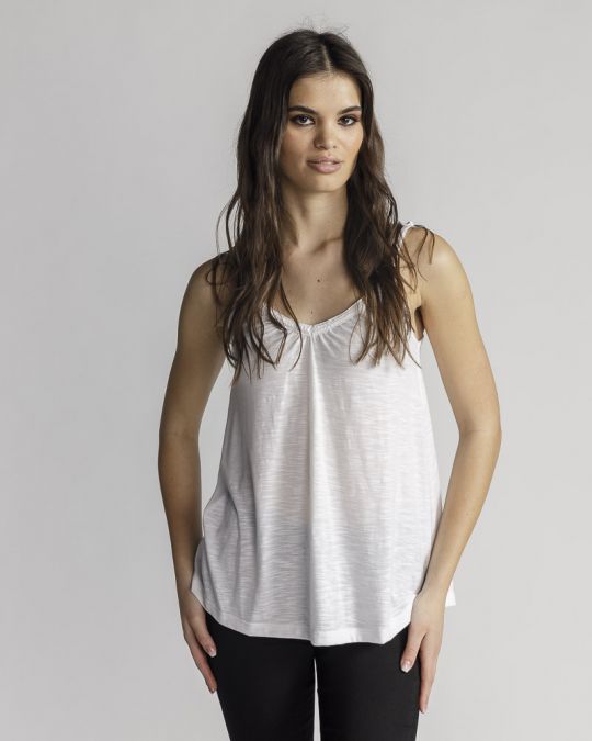 WHITE WOMEN'S TOP 2D24SS4500SL3801