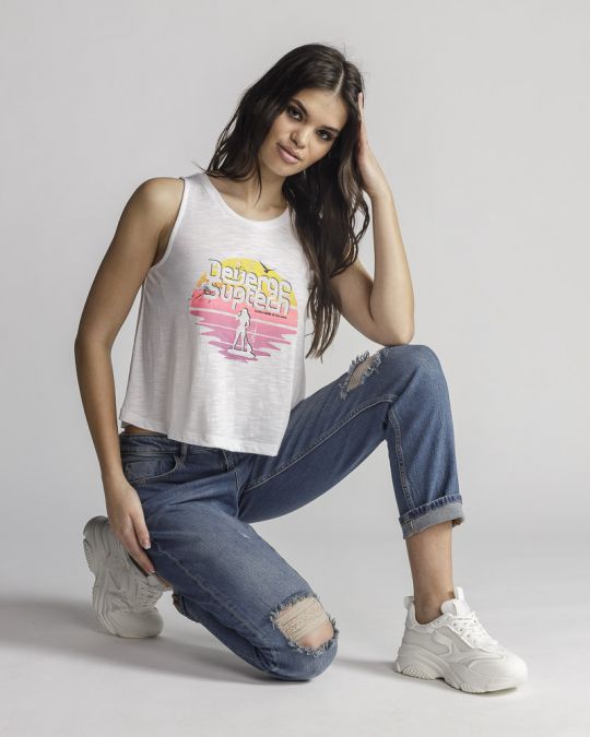 WHITE WOMEN'S TOP 2D24SS4501SL0105