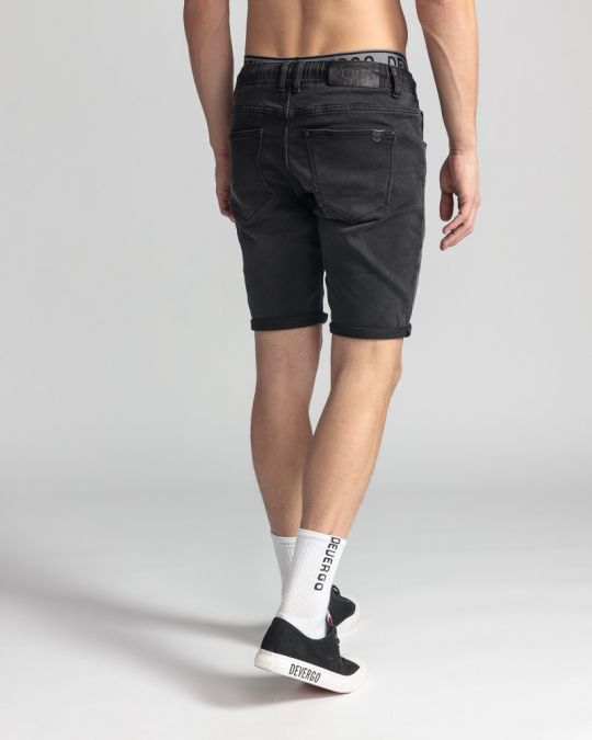 BLACK MEN'S JOGJEAN SHORTS 1D24SS1135MP7150