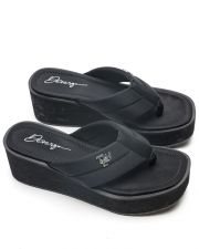 BLACK WOMEN'S SLIDES - NICKY