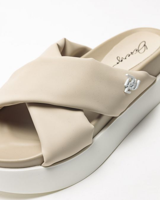 BEIGE WOMEN'S SLIDES - TRIXIE DE24SS2523PU