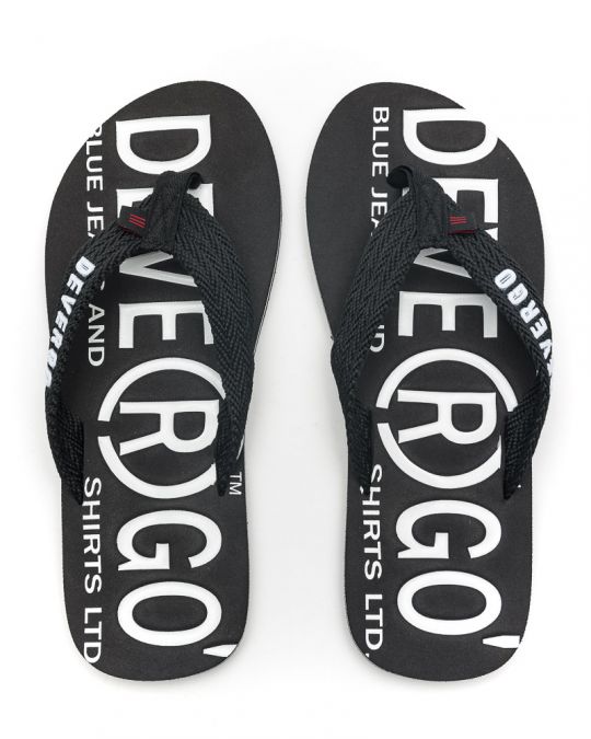 BLACK MEN'S SLIDES - EDMUND DE24SS2014EV