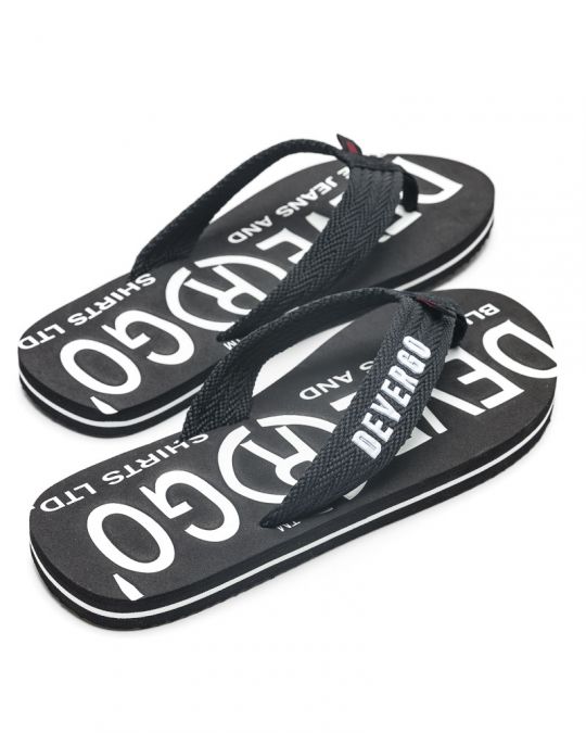 BLACK MEN'S SLIDES - EDMUND DE24SS2014EV